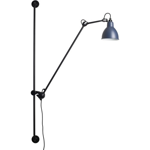 black / round blue - Gras 214 - wall lamp - DCW éditions