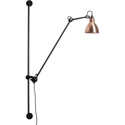 black / round raw copper - Gras 214 - wall lamp - DCW éditions