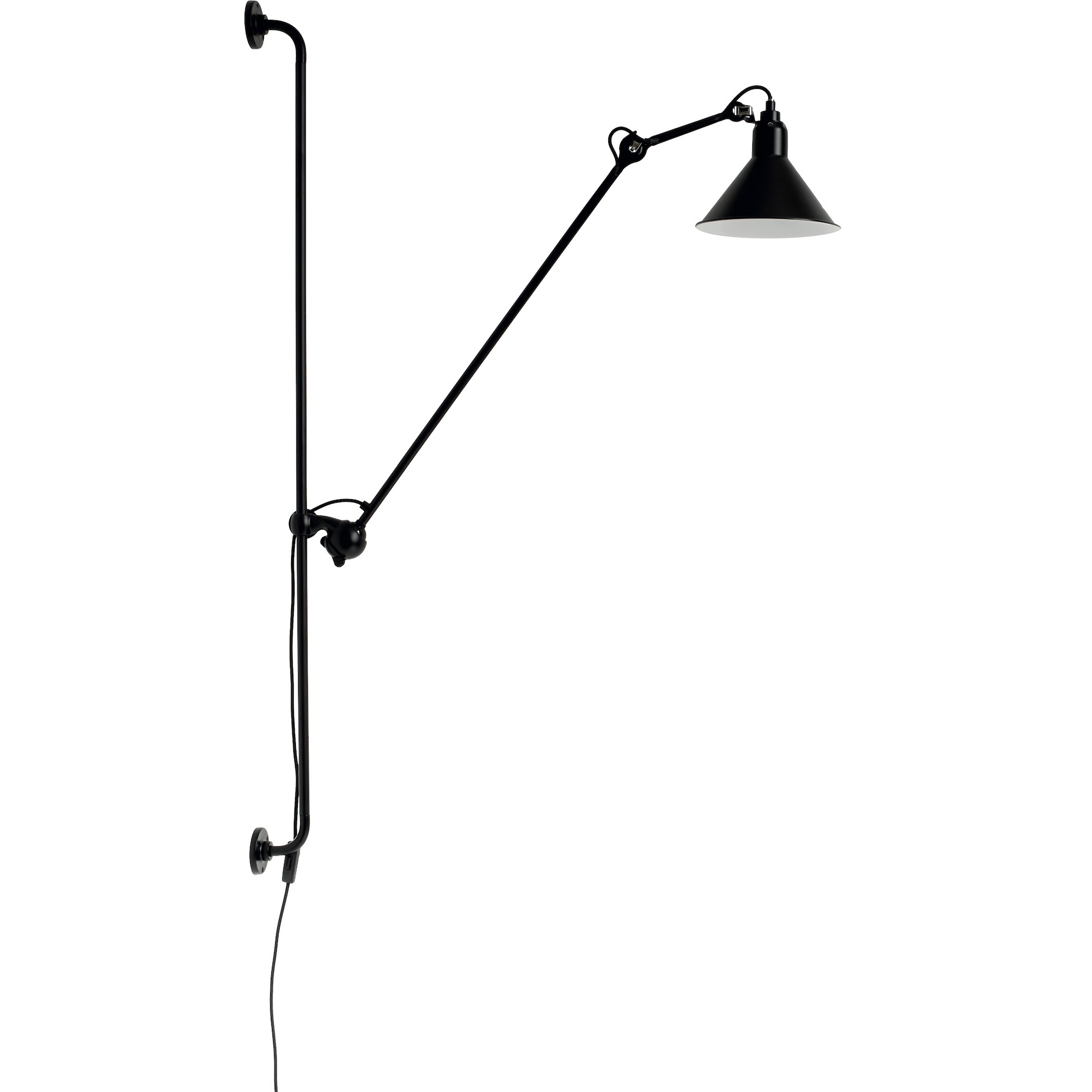 black / conic black - Gras 214 - wall lamp - DCW éditions