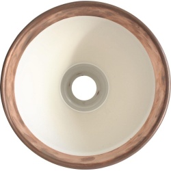 black / raw copper, white inside - Gras 304 bathroom - CL II - wall lamp - DCW éditions