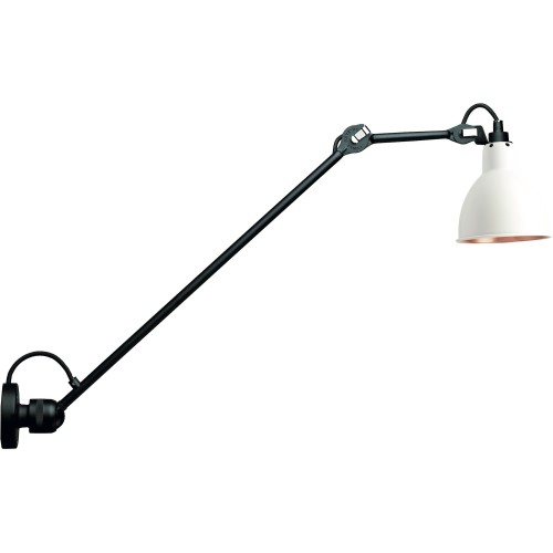 black / round white, copper inside - Gras 304 L 60 - wall lamp - DCW éditions