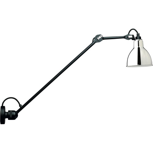 black / round chrome - Gras 304 L 60 - wall lamp - DCW éditions