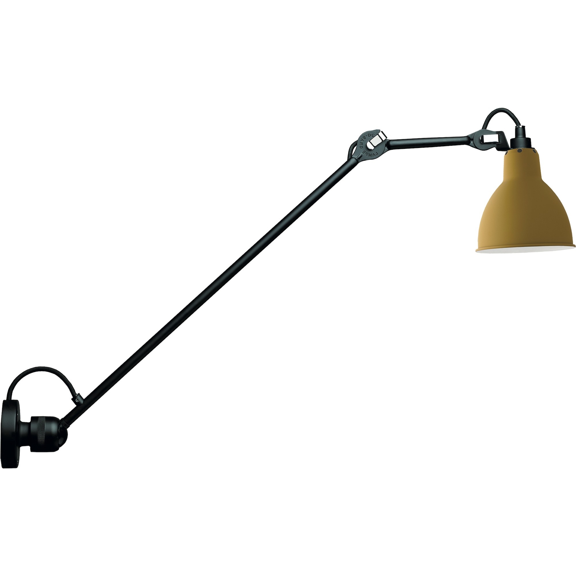 black / round yellow - Gras 304 L 60 - wall lamp - DCW éditions