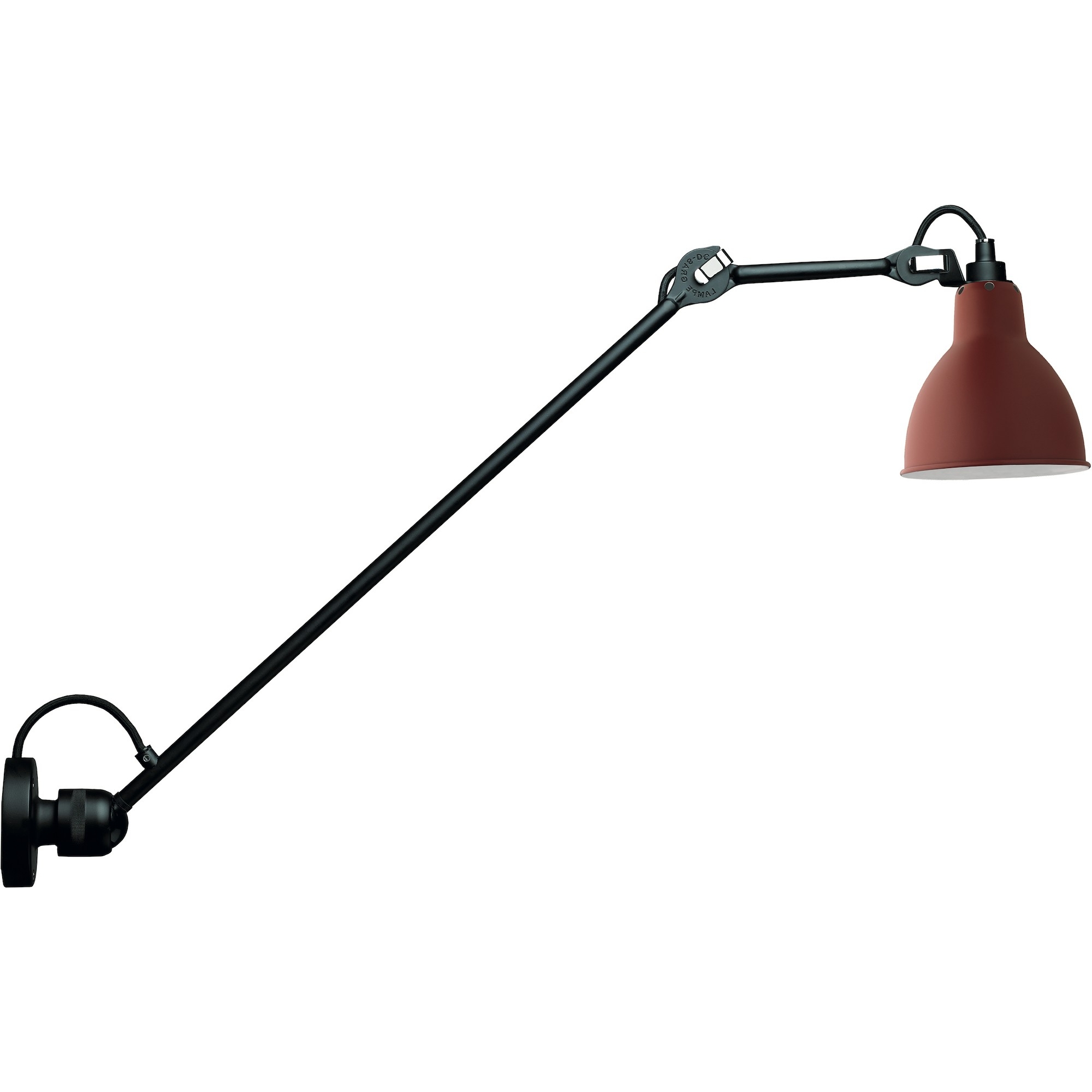 black / round red - Gras 304 L 60 - wall lamp - DCW éditions