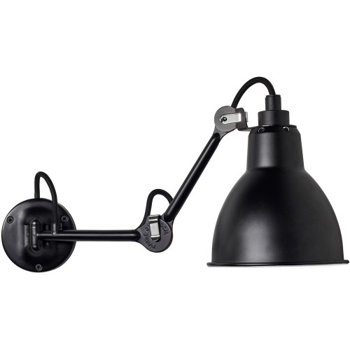 black / round black - Gras 204 - wall lamp - DCW éditions