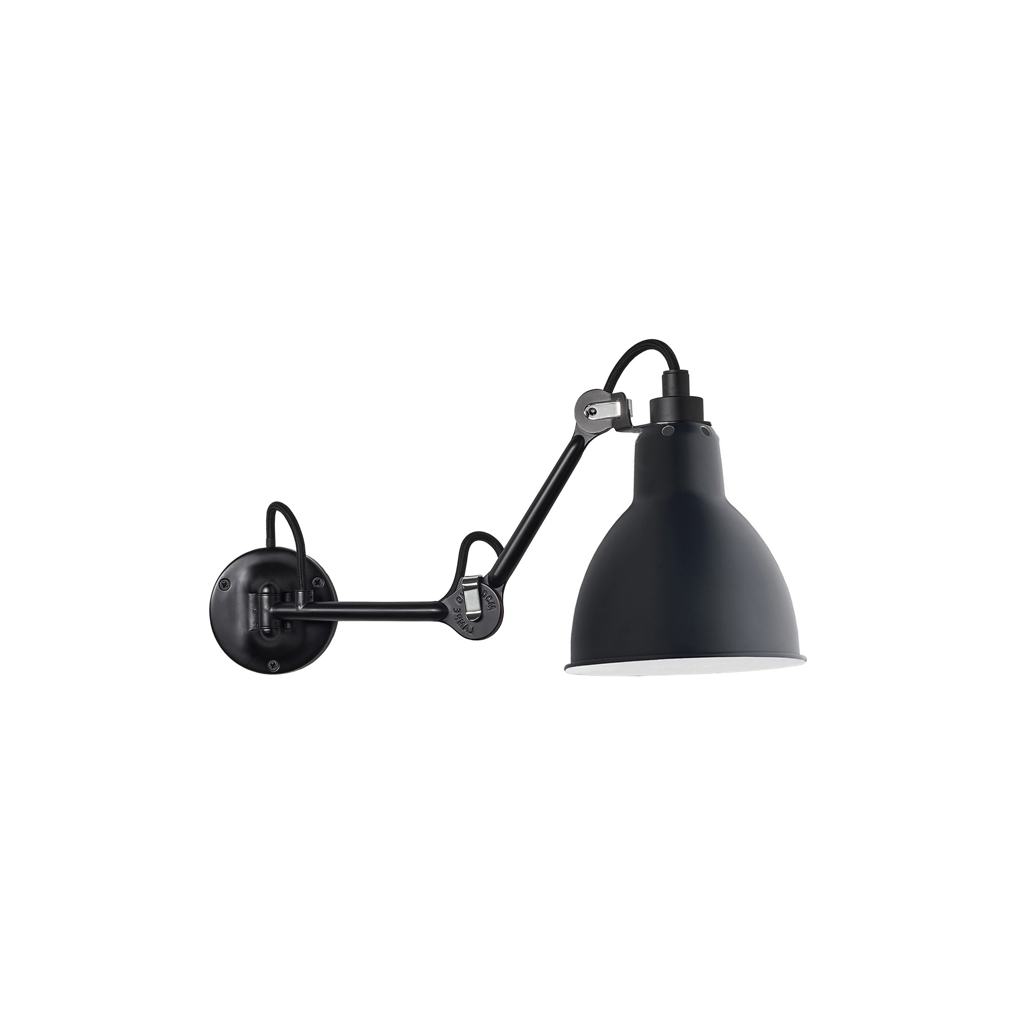 black / round blue - Gras 204 - wall lamp - DCW éditions