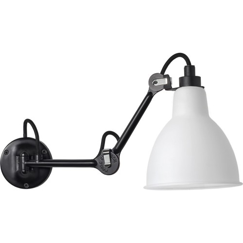 black / round polycarbonate - Gras 204 - wall lamp - DCW éditions