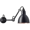 black / round black, copper inside - Gras 204 - wall lamp - DCW éditions