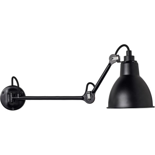 black / round black - Gras 204 L 40 - wall lamp - DCW éditions