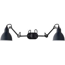 black / round blue - Gras 204 double - wall lamp - DCW éditions