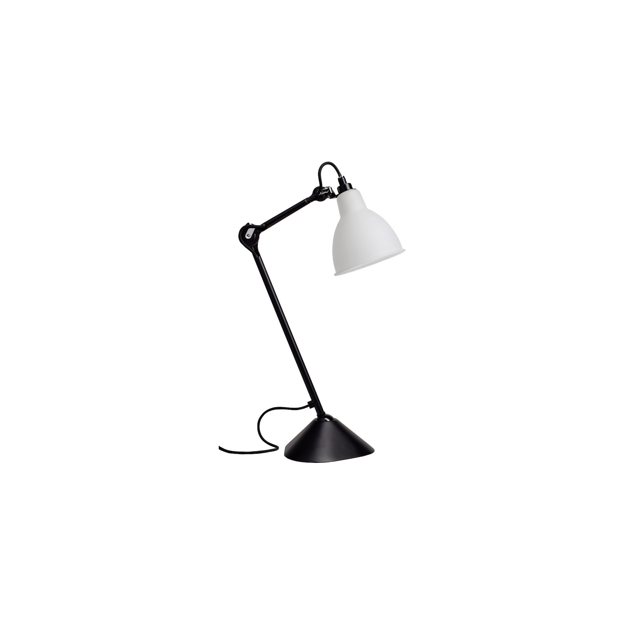 black / round Polycarbonate - Gras 205 - table lamp - DCW éditions