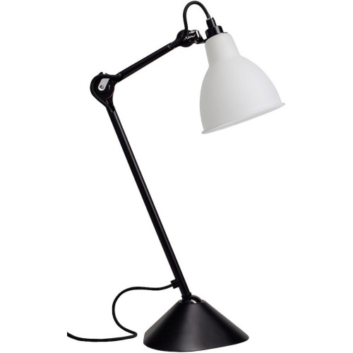 black / round Polycarbonate - Gras 205 - table lamp - DCW éditions