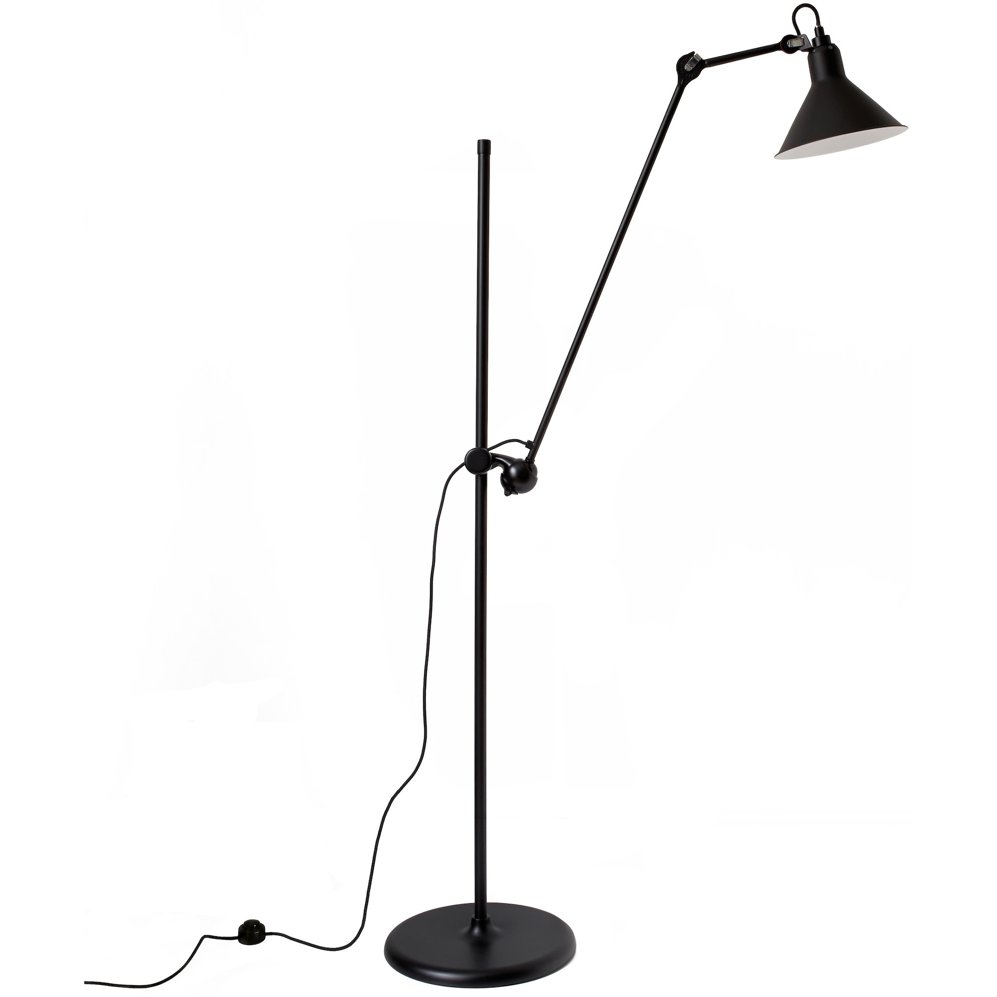 black / conic black - Gras 215 - floor lamp - DCW éditions