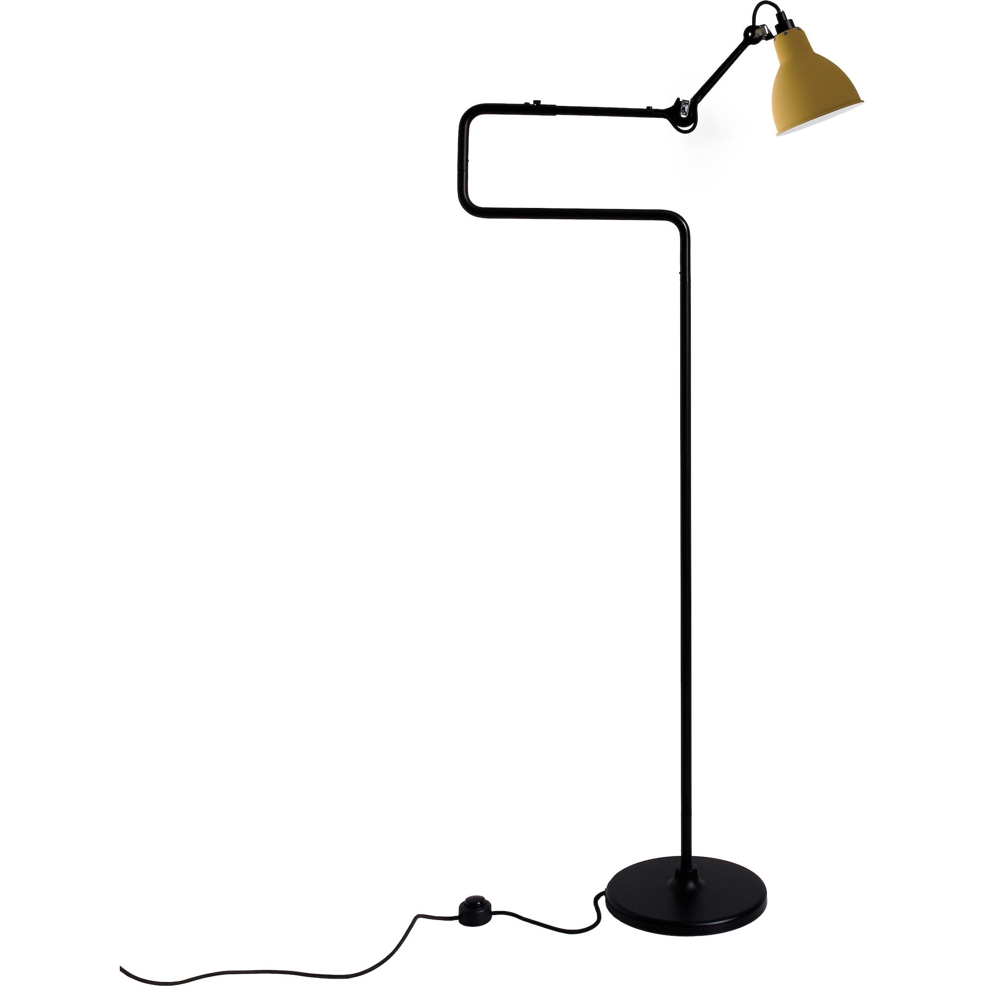 black / round yellow - Gras 411 - floor lamp - DCW éditions