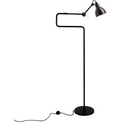 noir / rond noir, intérieur cuivre - Gras 411 - lampadaire - DCW éditions