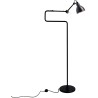 black / round black, copper inside - Gras 411 - floor lamp - DCW éditions