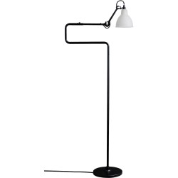 black / round opal glass - Gras 411 - floor lamp - DCW éditions