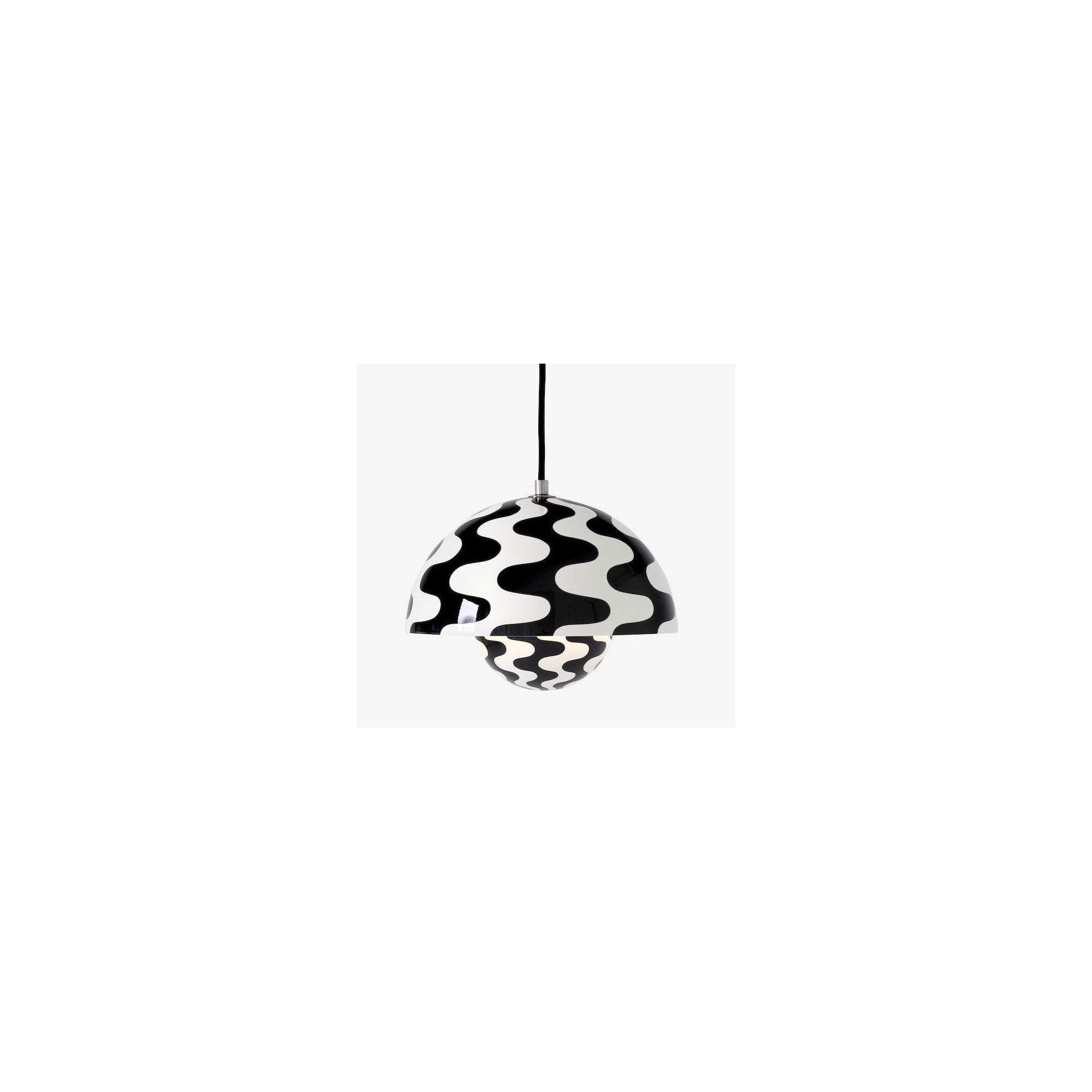 &Tradition – FlowerPot VP1 pendant, black & white pattern