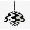 &Tradition – FlowerPot VP1 pendant, black & white pattern