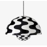 &Tradition – FlowerPot VP2 pendant, black & white Pattern