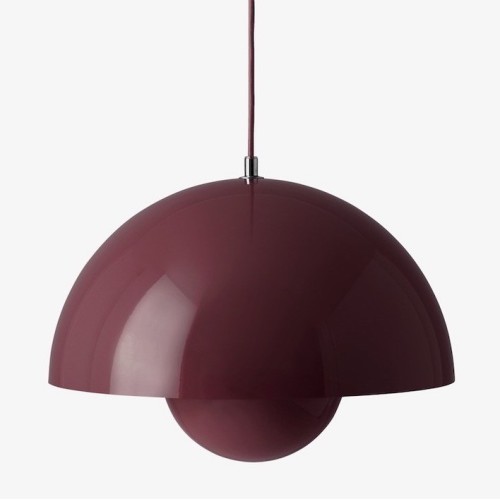 &Tradition – FlowerPot VP7 pendant, dark plum