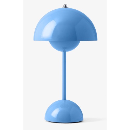 &Tradition – FlowerPot VP9 wireless table lamp, swim blue