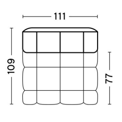 203FS - Fauteuil étroit - Quilton - HAY