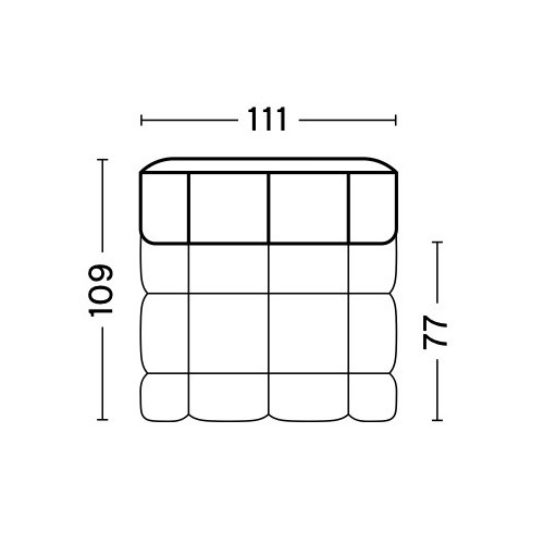 203FS - Fauteuil étroit - Quilton - HAY