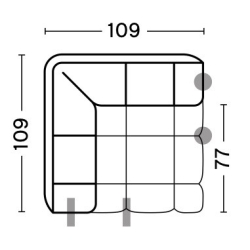 100 - Corner Module - Quilton - HAY