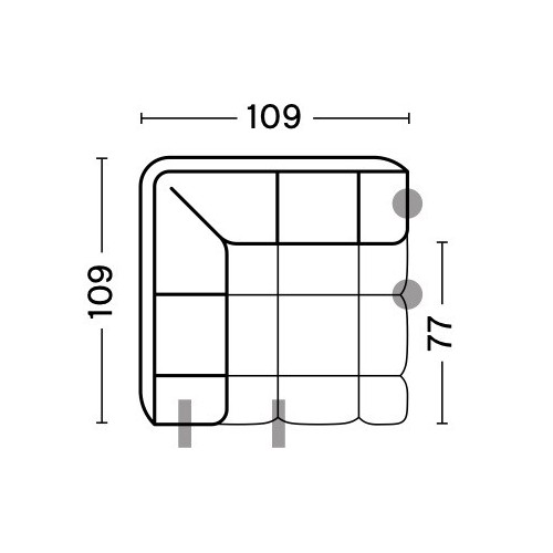 100 - Module d'angle - Quilton - HAY