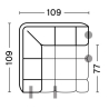 100 - Corner Module - Quilton - HAY