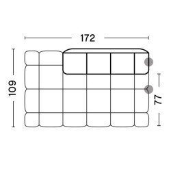 411 - Chaise longue - Quilton - HAY