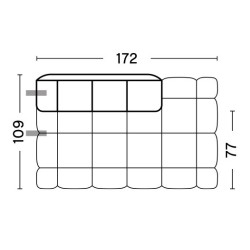 412 - Chaise Longue - Quilton - HAY