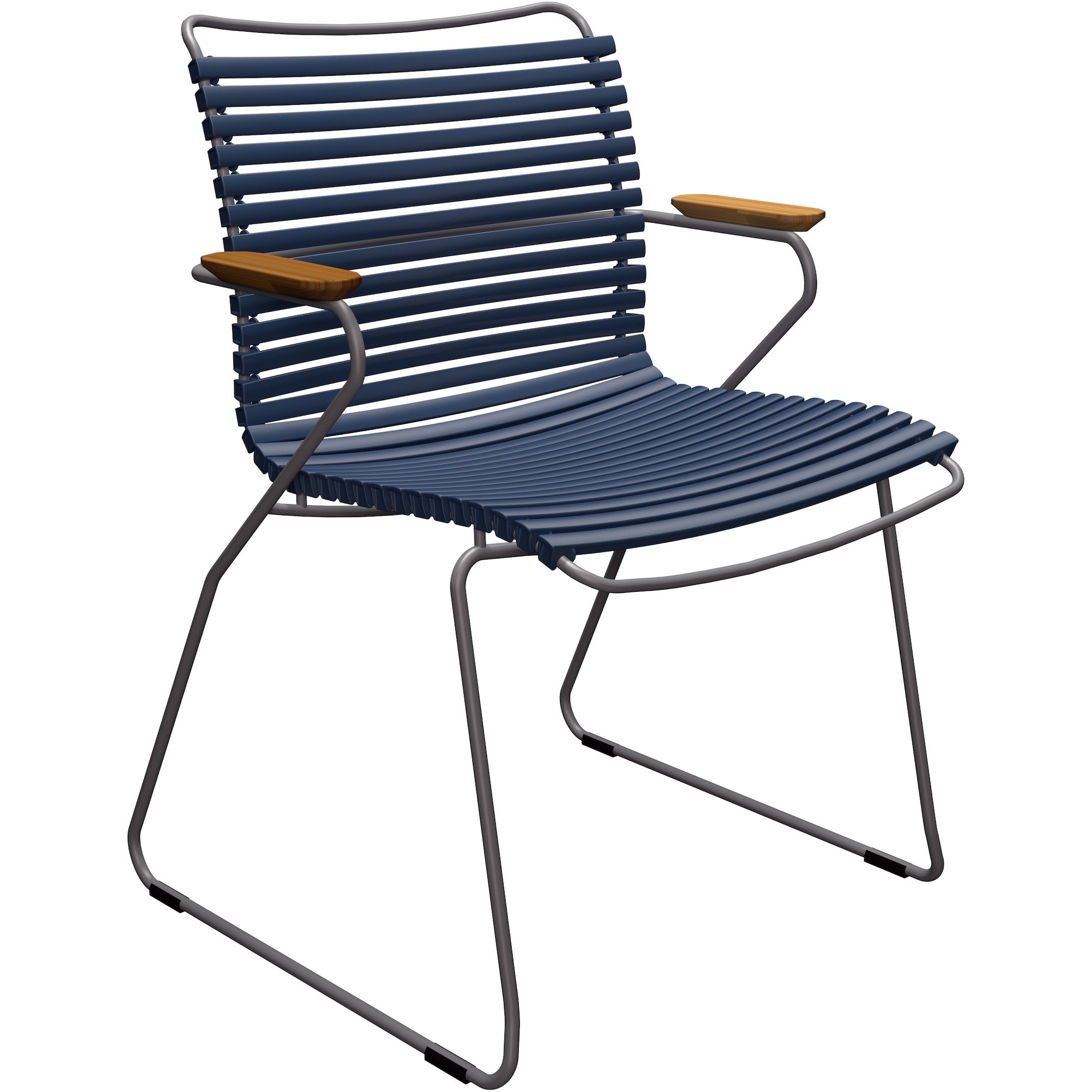 EPUISE – Bleu foncé (91) - chaise Click avec accoudoirs - Houe