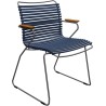 EPUISE – Bleu foncé (91) - chaise Click avec accoudoirs - Houe