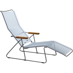 sunlounger Click – bleu clair dusty (80) – Houe