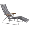 sunlounger Click – gris foncé (70) – Houe