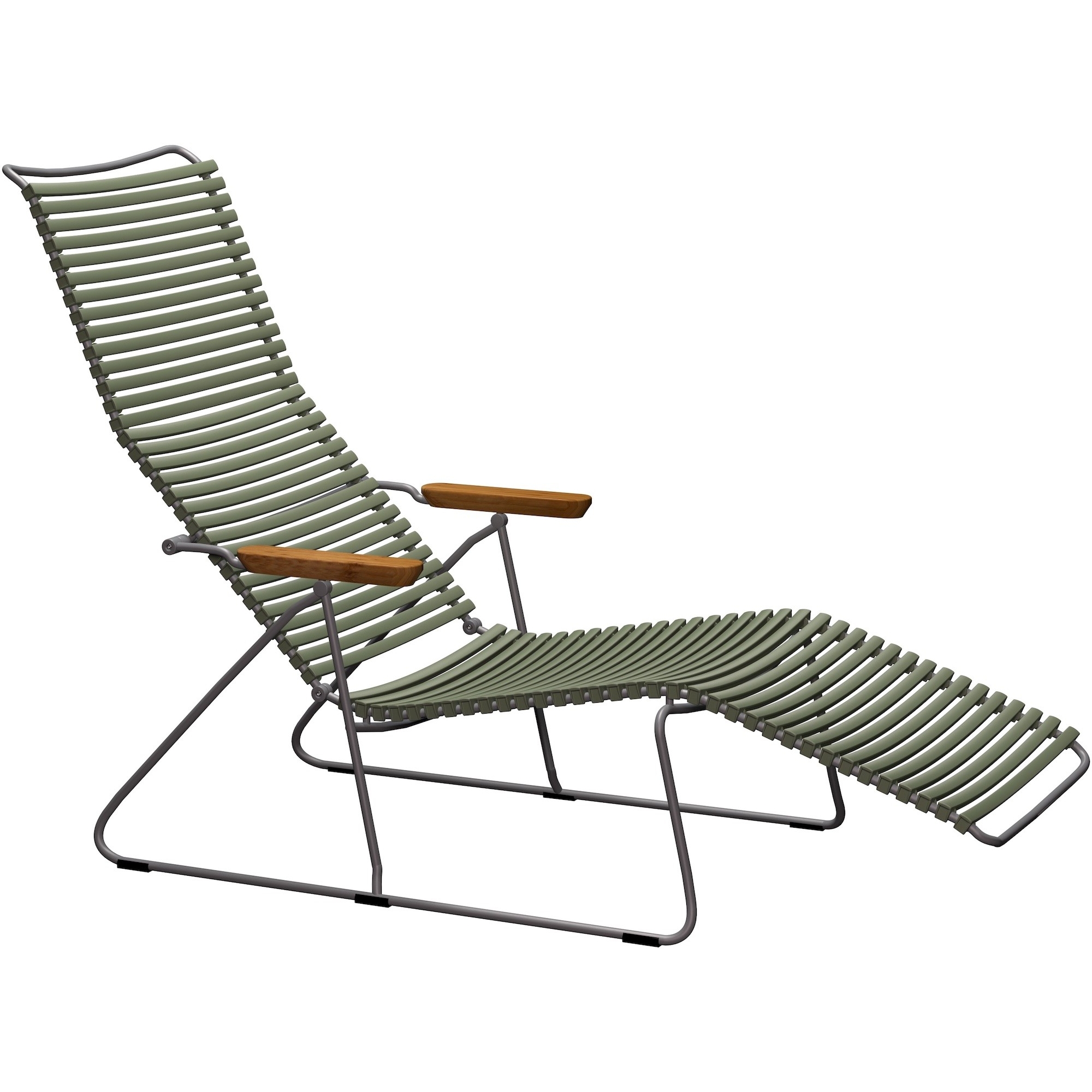 sunlounger Click – vert olive (71) – Houe