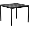 table de repas Four – 90x90xH74cm / aluminium noir monochrome – Houe