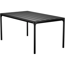 EPUISE – Aluminium noir – 160 x 90 X H74 cm – table de repas Four - Houe