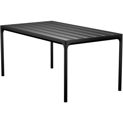 EPUISE – Aluminium noir – 160 x 90 X H74 cm – table de repas Four - Houe