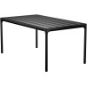 EPUISE – Aluminium noir – 160 x 90 X H74 cm – table de repas Four - Houe