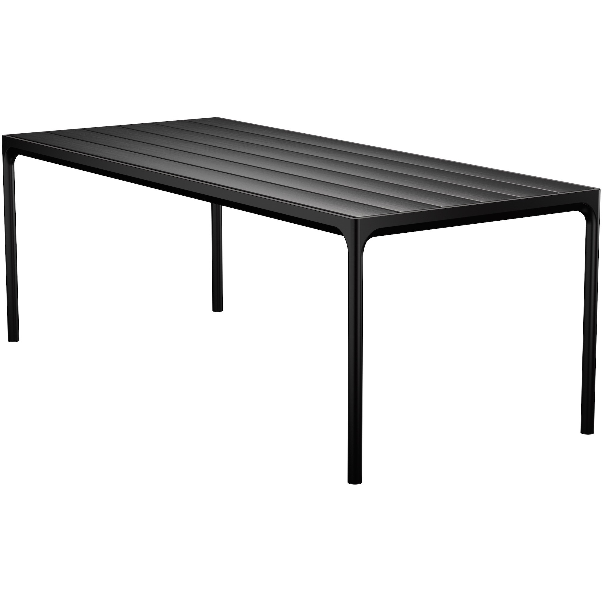 SOLD OUT – Black Aluminium – 210 x 90 x H74 cm - Four dining table - Houe