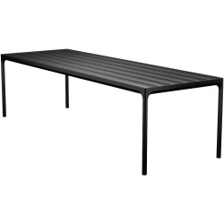 SOLD OUT – Black Aluminium – 270 x 90 x H74 cm – Four dining table - Houe