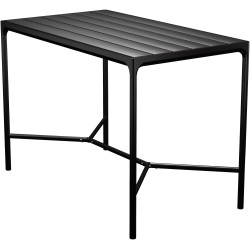 EPUISE – Aluminium Noir – 160 x 90 x H110 cm – table de bar Four - Houe