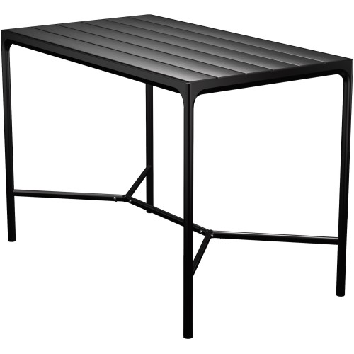 SOLD OUT – Black Aluminium – 160 x 90 x H110 cm – Four bar table - Houe