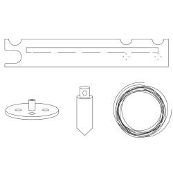 Assembly kit forFloor-Ceiling mounted – Pira G2 – String Furniture - PIRA-A-CEILING