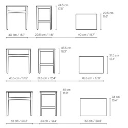 CH004 Nesting Tables - Carl Hansen & Søn