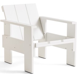 Blanc – Fauteuil CRATE - HAY