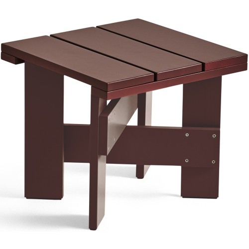 CRATE Low table – 45 x 45 x H40 cm – Iron red - HAY